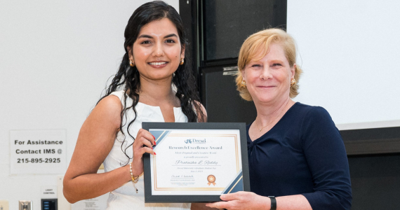Photo of Pratusha Reddy, a 2023 Research Excellence Award winner
